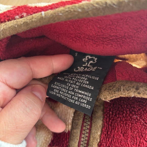 Vintage Orage polar 5T big flower print - Picture 5 of 6